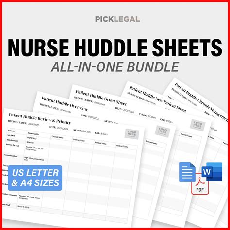 Nursing Huddle Templates