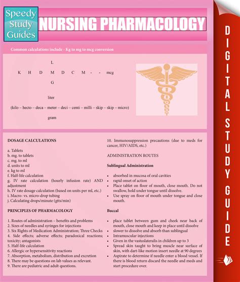 Nursing Pharmacology Speedy Study Guides Academic Reader