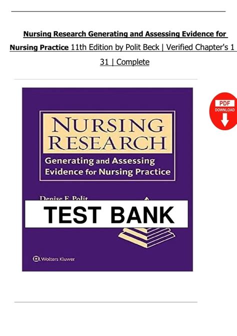 Nursing Research Generating Assessing Evidence Doc