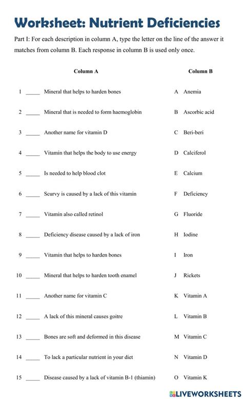 Nutrient Deficiencies And Excesses Answer Key Doc