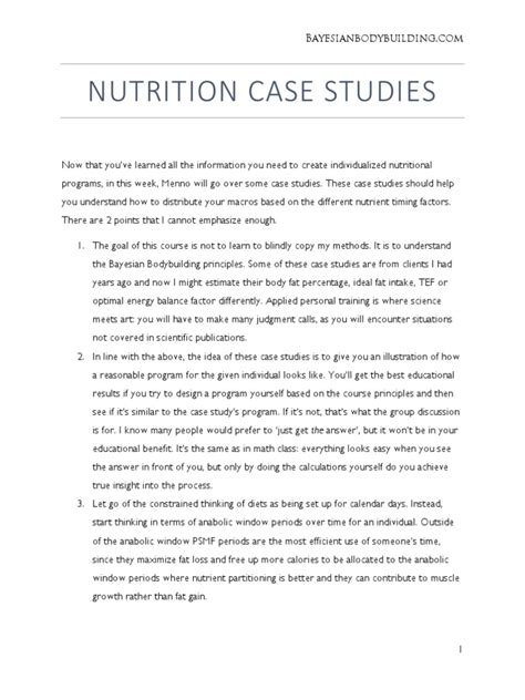 Nutrition Case Studies With Answers Kindle Editon