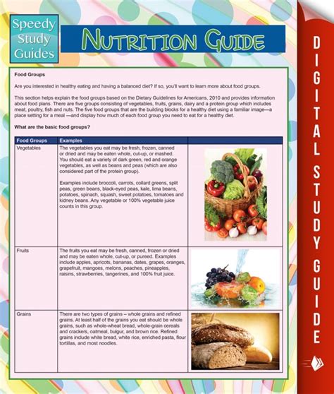 Nutrition Guide Speedy Study Guide Doc