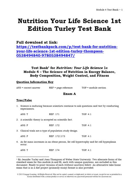 Nutrition Your Life Science Homework Assessment Answers Reader