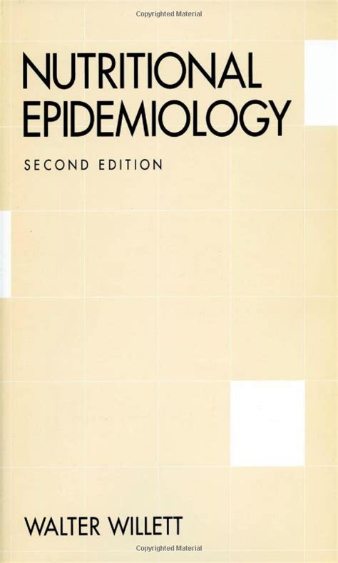 Nutritional Epidemiology Monographs in Epidemiology and Biostatistics Epub