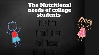 Nutritional Needs of College Students