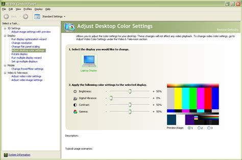 Nvidia Control Panel Desktop Color Settings Won't Save