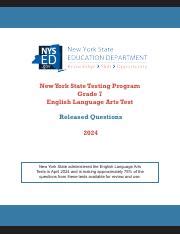 Nys Ela 2010 Answer Key Doc