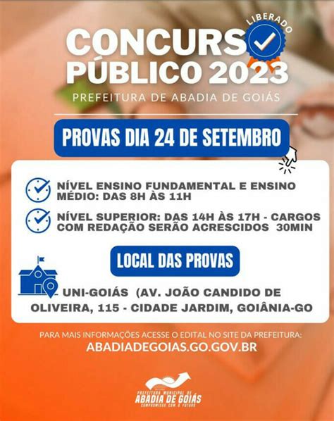 O Concurso Público Abadia de Goiás