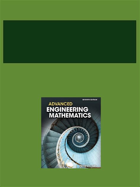 O Neil Advanced Engineering Mathematics 7th Solution Epub