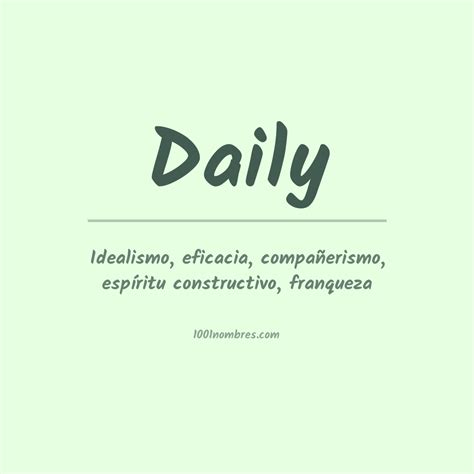 O Que Significa "Daily"?