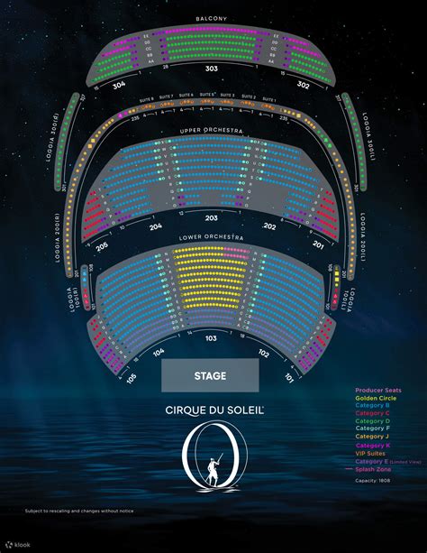 O Show Seating Chart