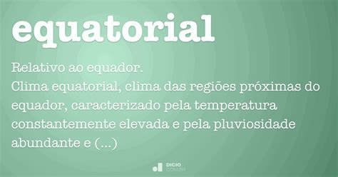 O que é RI Equatorial?