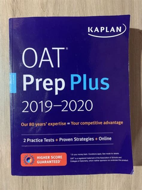 OAT Prep Plus 2019-2020 2 Practice Tests Proven Strategies Online Kaplan Test Prep Doc