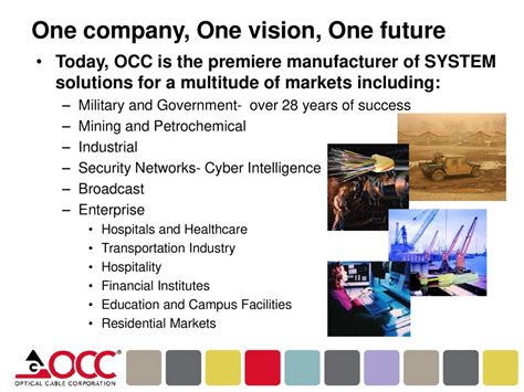 OCC Fit Solutions: Empowering Industry with Precision and Efficiency