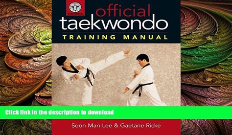 OFFICIAL TAEKWONDO TRAINING MANUAL Ebook Doc