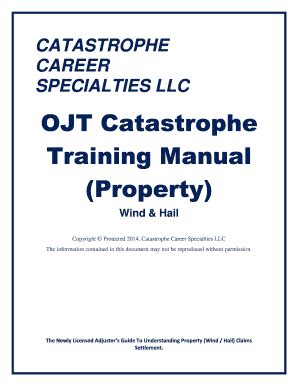 OJT Catastrophe Training Manual (Property) PDF Book PDF