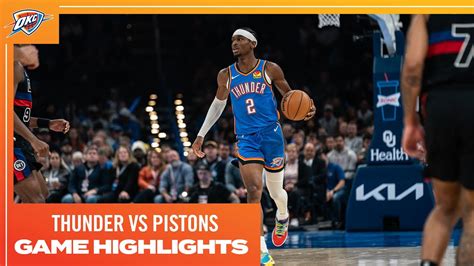 OKC Thunder vs. Detroit Pistons: A Statistical Showdown