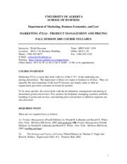 OM 671 LEC A1 - ALBERTA SCHOOL OF BUSINESS - UNIVERSITY OF ALBERTA PDF book PDF Reader