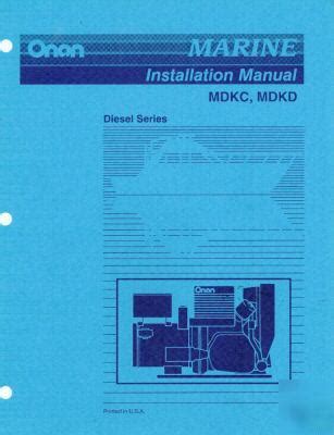 ONAN MARINE GENERATOR PARTS MDKD Ebook Epub