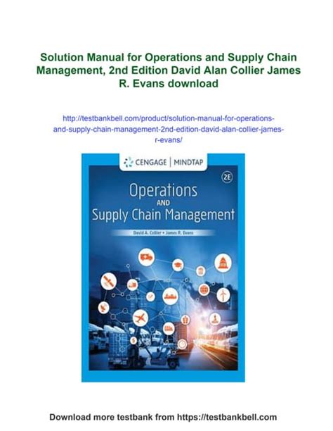 OPERATIONS MANAGEMENT COLLIER AND EVANS SOLUTION MANUAL Ebook Epub