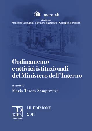 ORDINAMENTO E ATTIVITA ISTITUZIONALI DEL MINISTERO DELLINTERNO Ebook Doc