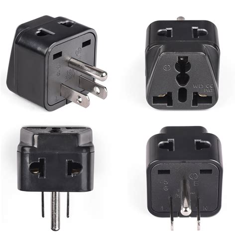 OREI Universal Grounded Adapter Black Doc