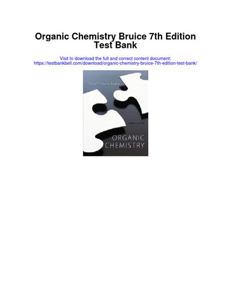 ORGANIC CHEMISTRY BRUICE 7TH EDITION TEST BANK Ebook Epub