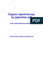 ORGANIC SPECTROSCOPY BY JAGMOHAN Ebook Kindle Editon