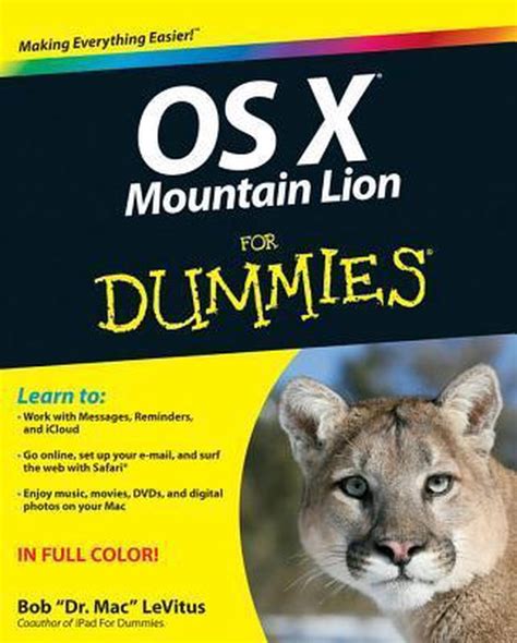 OS X Mountain Lion For Dummies PDF