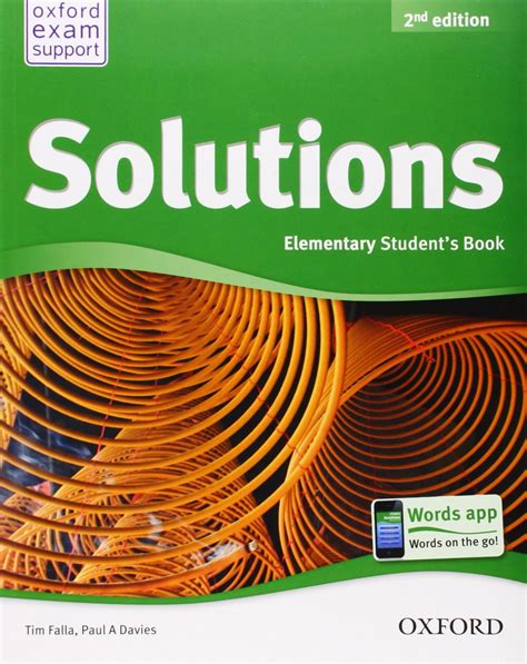 OXFORD SOLUTIONS ELEMENTARY 2ND EDITION TEST BANK Ebook Doc