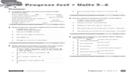 OXFORD UNIVERSITY PRESS PHOTOCOPIABLE PROGRESS TESTS 1 Ebook Doc