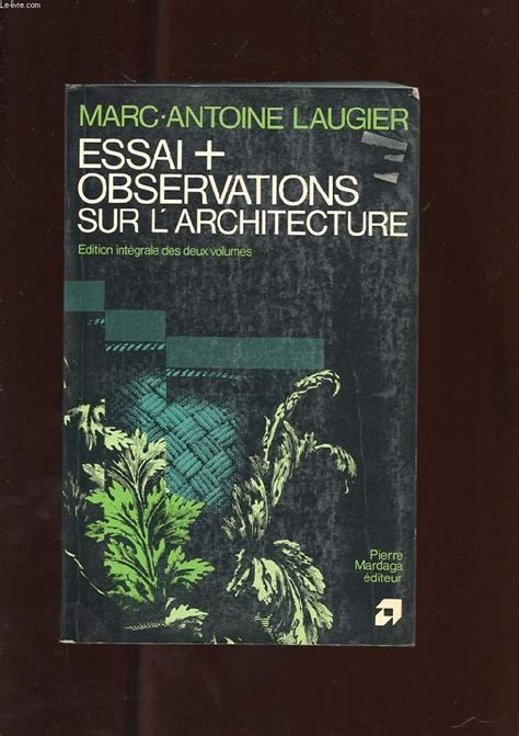 Observations Sur LArchitecture Epub