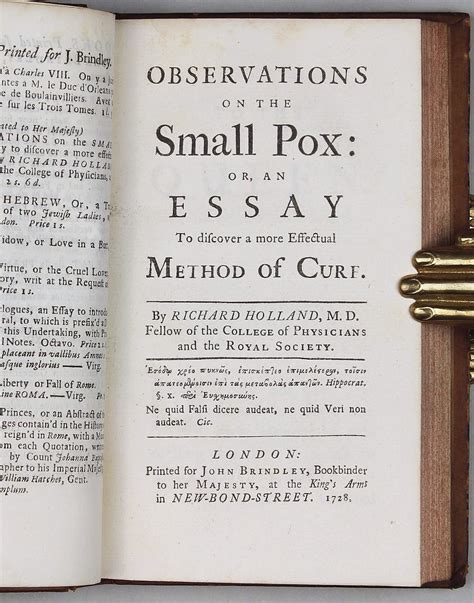 Observations on the Small Pox Doc