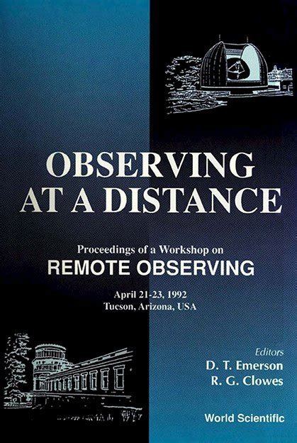 Observing at a distance Proceedings of a Workshop on Remote Observing PDF