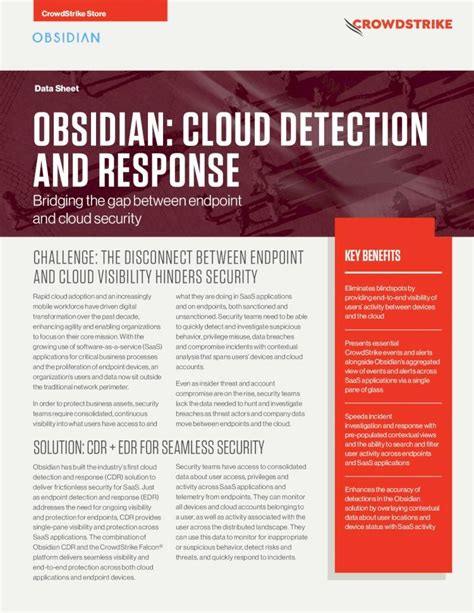 Obsidian Cloud security measures for US businesses