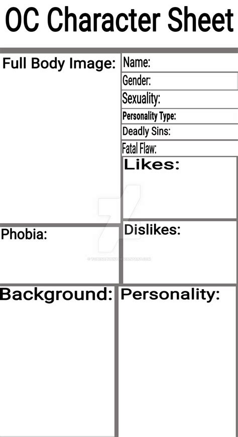 Oc Character Template