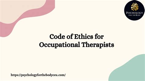 Occupational Therapy Code of Ethics: A Comprehensive Guide