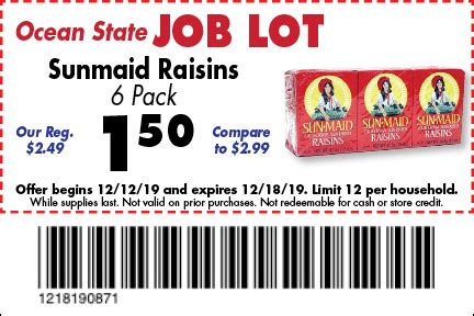 Ocean State Job Lot Coupons Printable