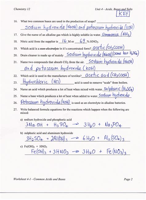 Ocean Water Chemistry Review And Reinforce Answers Reader