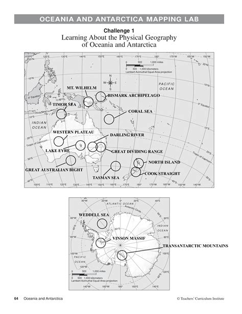 Oceania And Antarctica Mapping Skill Answers Doc