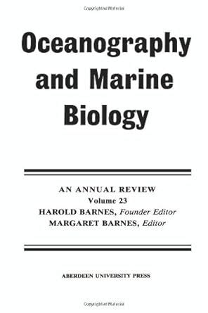 Oceanography and Marine Biology, An Annual Review, Vol. 23 Doc