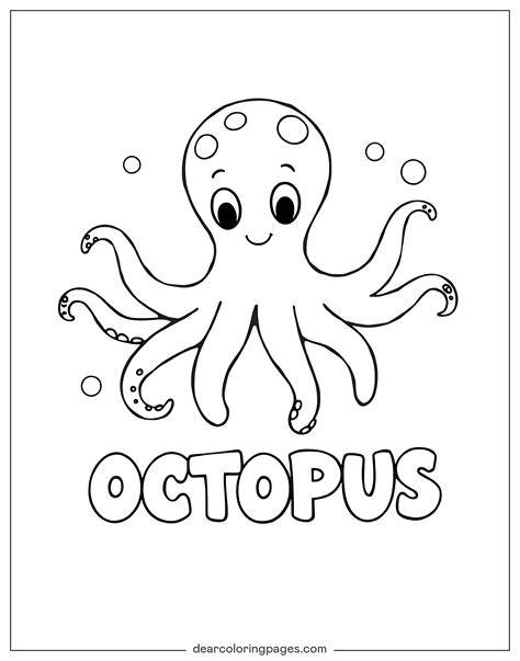 Octopus Printable Coloring Pages