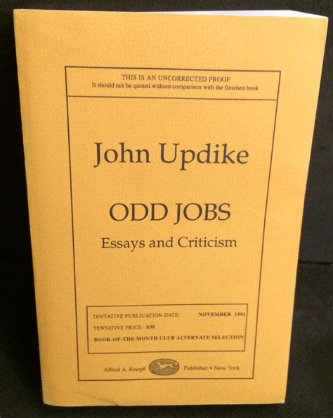 Odd Jobs Essays and Criticism