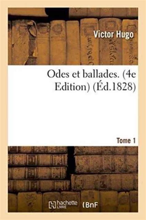 Odes Et Ballades Edition 4 Tome 1 Litterature French Edition Epub