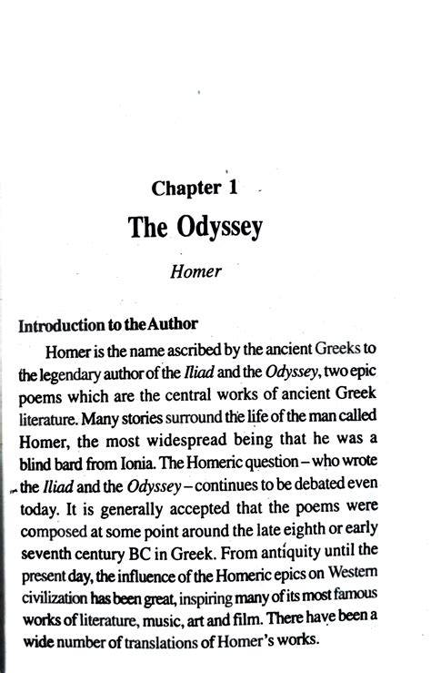 Odyssey Short Classics Doc