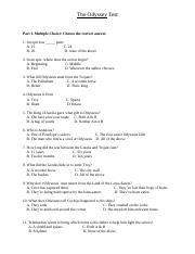 Odyssey Unit Test Answers Part 2 Doc