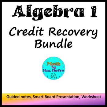 Odysseyware Credit Recovery Algebra 1 Answers PDF