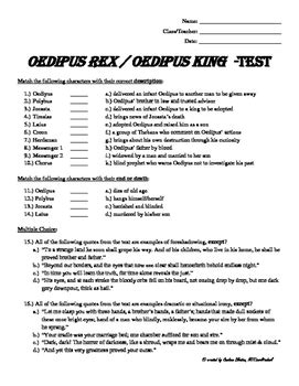 Oedipus Rex Answers Doc