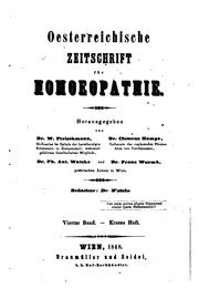 Oesterreichische Zeitschrift Für Homoeopathie Volume 3 German Edition Epub
