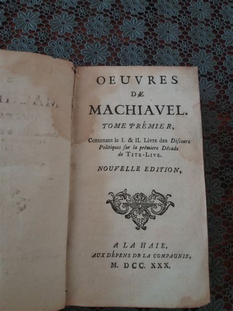 Oeuvres De Machiavel Volumes 1-2 French Edition Epub